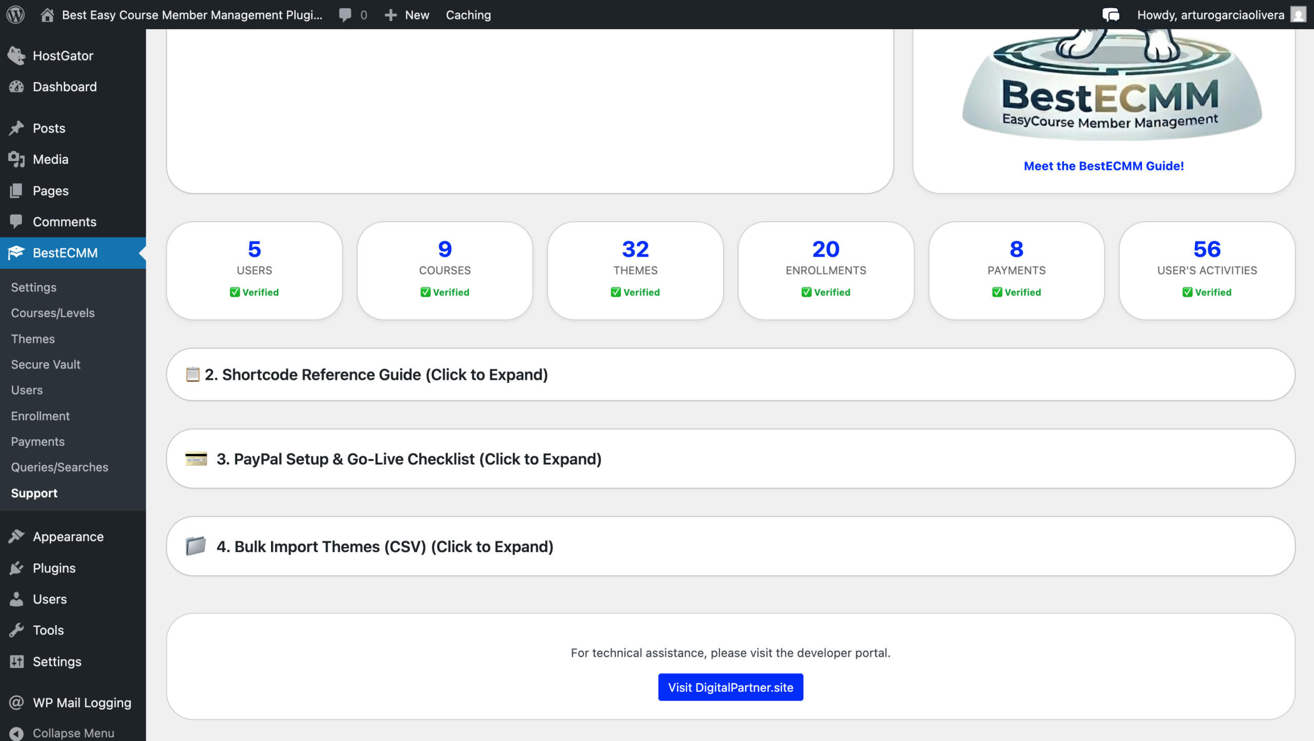 Admin Control Panel & Support Guide